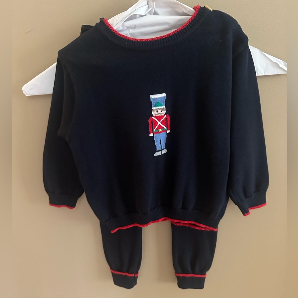 Toddler Boy Knit Nutcracker Sweater Set